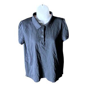 Basic‎ Editions Girls Size 18.5 Plus Navy Short Sleeve School Uniform Polo Shirt